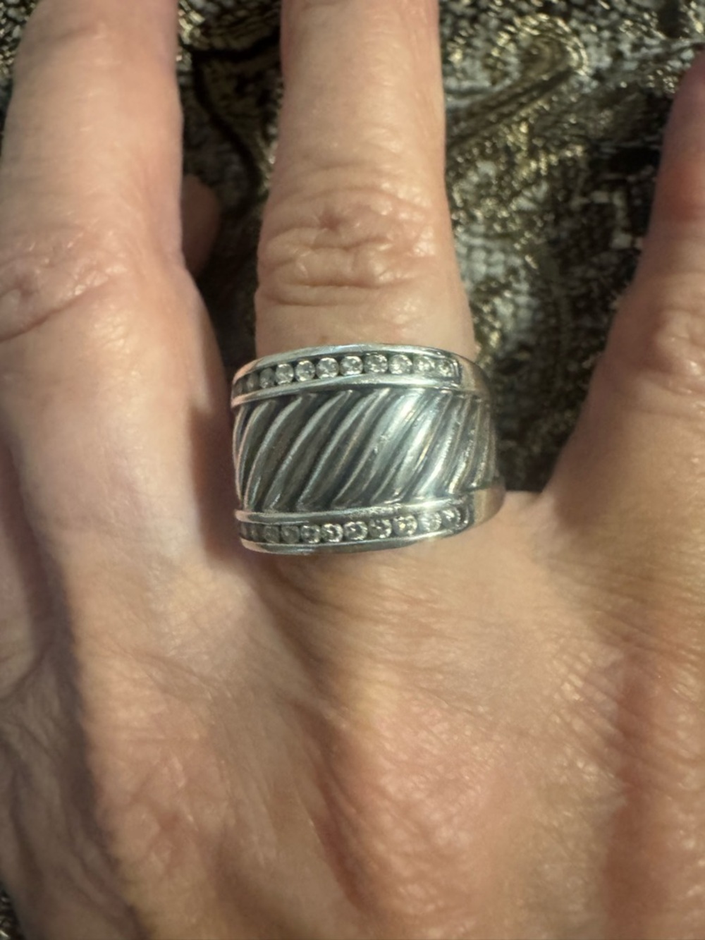 David Yurman Cable cigar, Diamond ring 
5.5 gorgeous